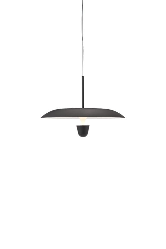 New Works Lámpara colgante Kantarell, 55 cm, negro - blanco, imagen extra