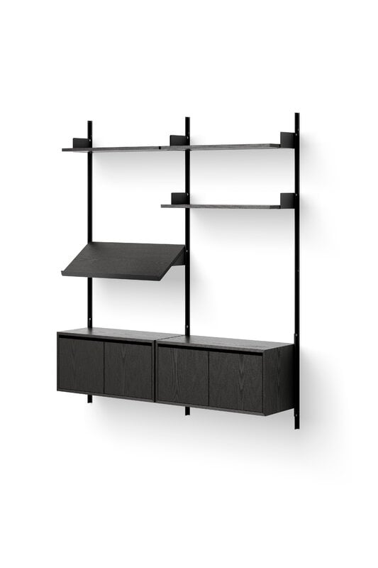 New Works New Works cabinet, low with doors, black ash, extra image