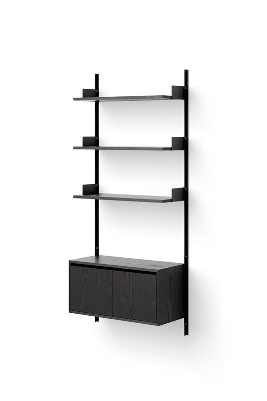New Works New Works cabinet, low with doors, black ash, extra image