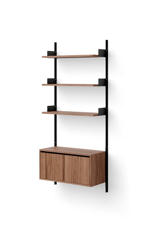 New Works New Works cabinet, low with doors, walnut, extra image