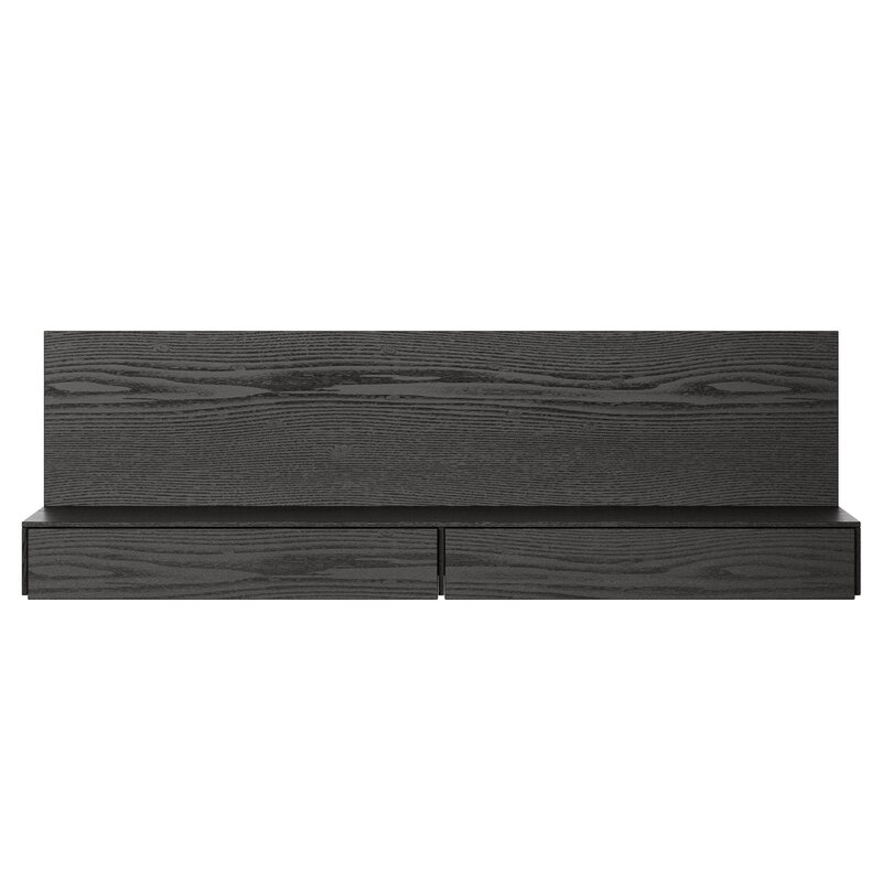 New Works Tana wall mounted media module, black stained oak, extra image