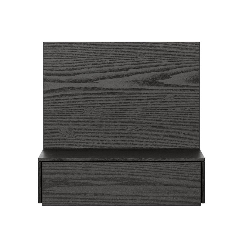 New Works Tana wall mounted nightstand, black stained oak, extra image