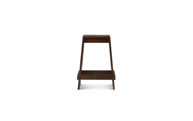 Normann Copenhagen Let barstool, 65 cm, brown stained ash, extra image