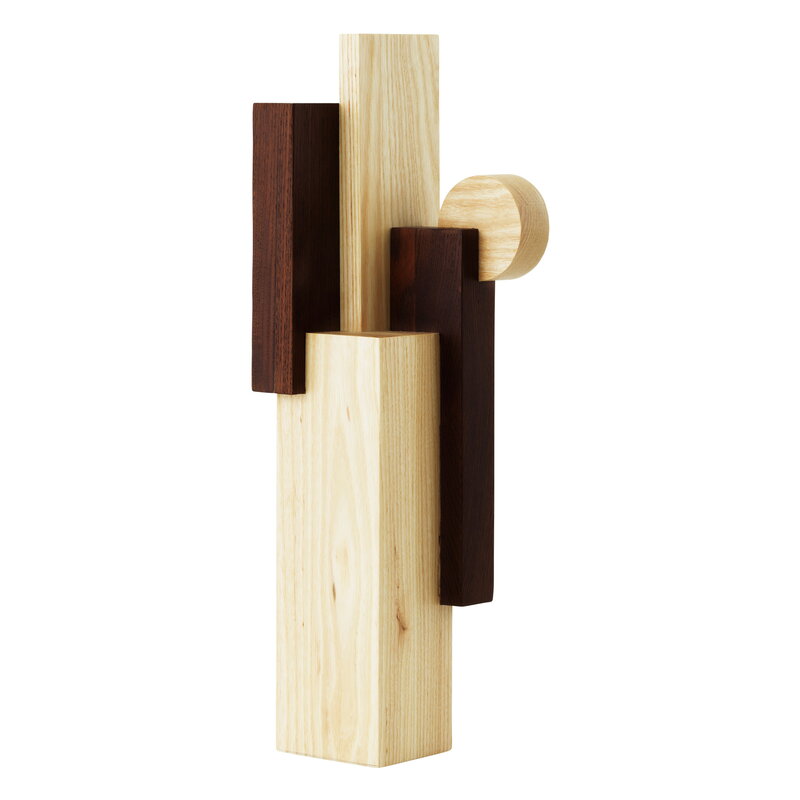 Normann Copenhagen Join sculpture, large, ash - carbonized ash, extra image