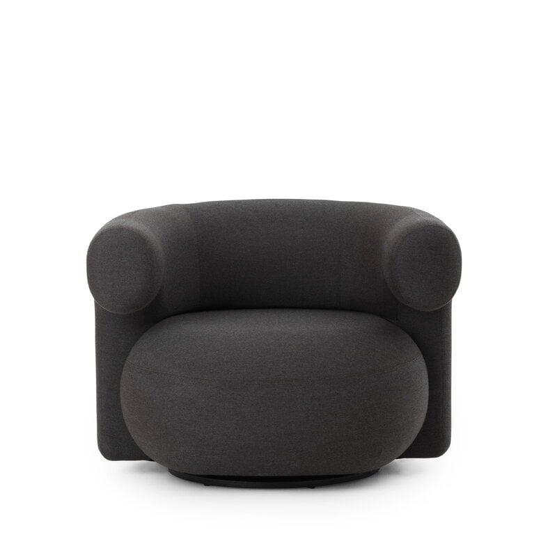 Normann Copenhagen Fauteuil de jardin Burra, pivotant avec retour, Natte châtaignier, image extra