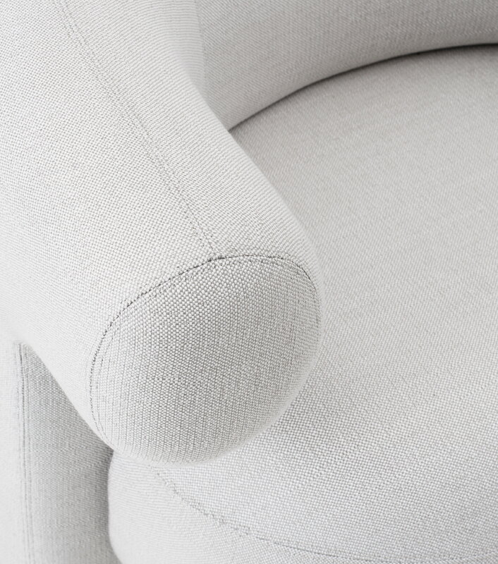 Normann Copenhagen Burra Outdoor lounge chair, swivel with return, Savane Whisper, extra image
