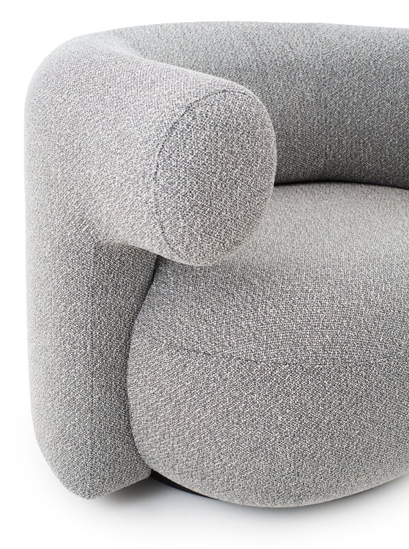 Normann Copenhagen Fauteuil de jardin Burra, pivotant avec retour, Wander Wolf, image extra
