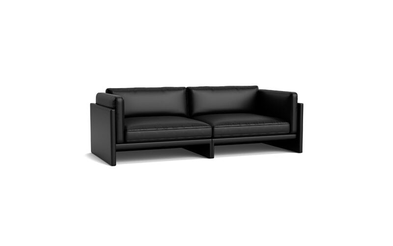 Normann Copenhagen Softy modular sofa, 3-seater, Ultra 41599 black leather, extra image