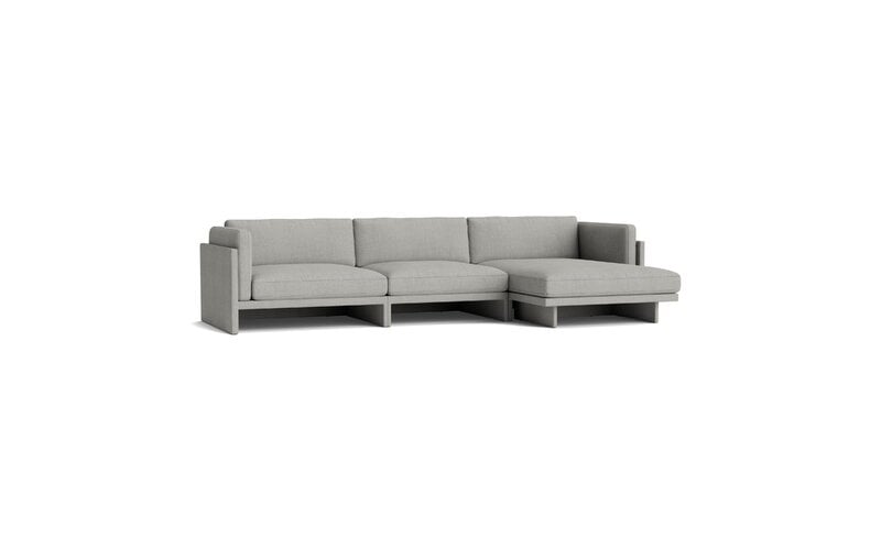 Normann Copenhagen Softy modulsoffa, 4-sits, divan höger, Remix 133 grå, extrabild