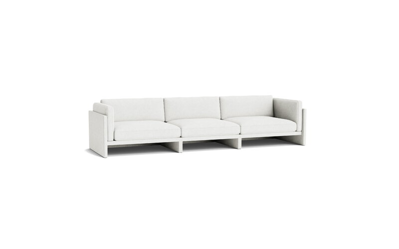 Normann Copenhagen Softy modular sofa, 4-seater, Hallingdal 110 light grey, extra image