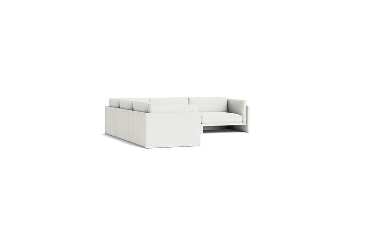 Normann Copenhagen Softy modular sofa, 6-seater, corner, Hallingdal 110 light grey, extra image
