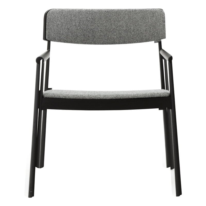Normann Copenhagen Timb sillón lounge, negro - Hallingdal 166 gris, imagen extra
