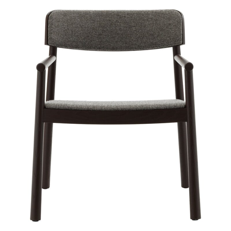 Normann Copenhagen Timb sillón lounge, marrón - Hallingdal 368 gris oscuro, imagen extra
