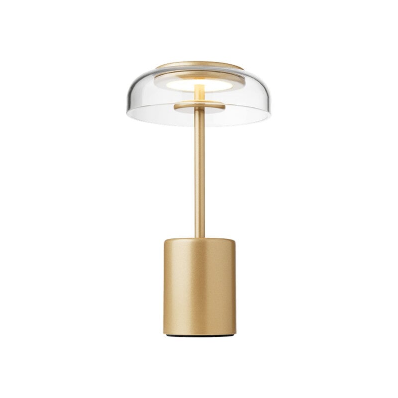 Nuura Lampe de table portable Blossi Mini, Nordic gold - transparent, image extra