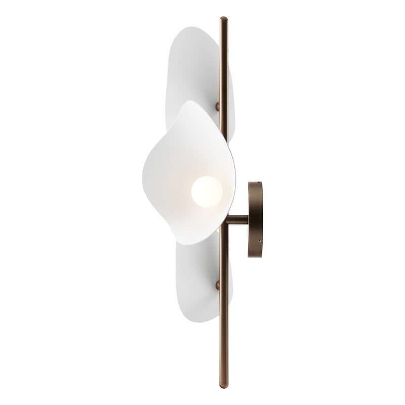 Nuura Florii 3 wall lamp, dark bronze - white | Finnish Design Shop
