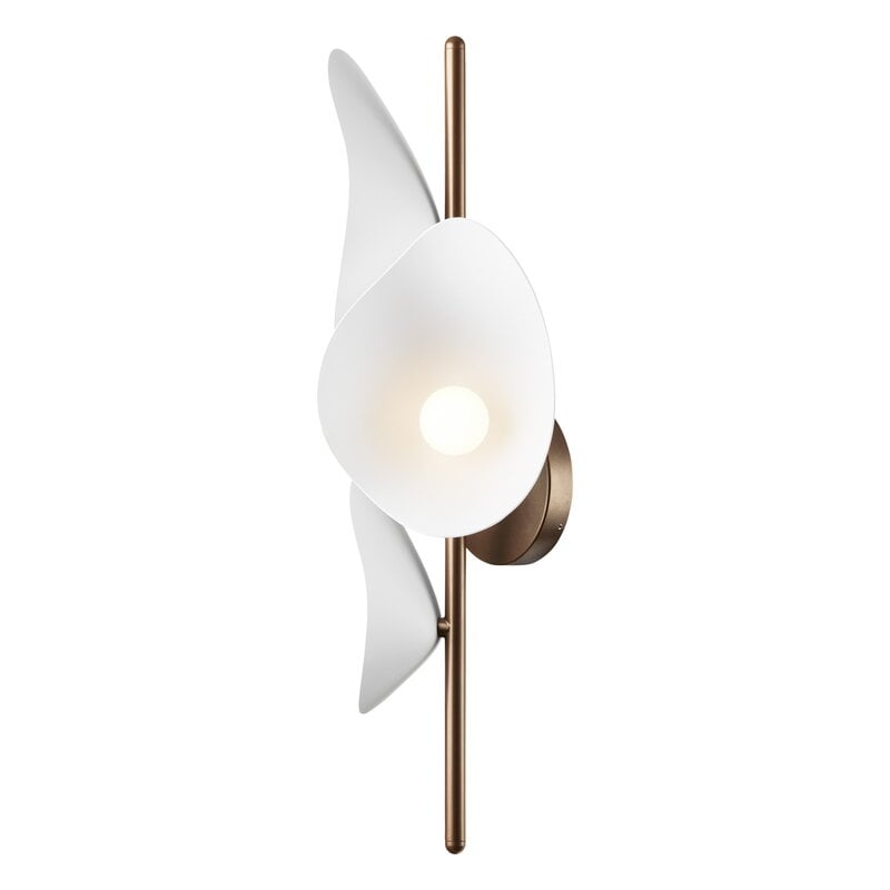 Nuura Florii 3 wall lamp, dark bronze - white | Finnish Design Shop