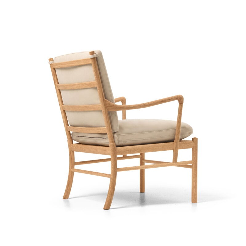 Carl Hansen & Søn OW149 Colonial Stuhl, geölte Eiche - Terra Leder Lime, extrabild