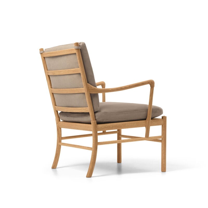 Carl Hansen & Søn OW149 Colonial Stuhl, geölte Eiche - Terra Leder Marble, extrabild