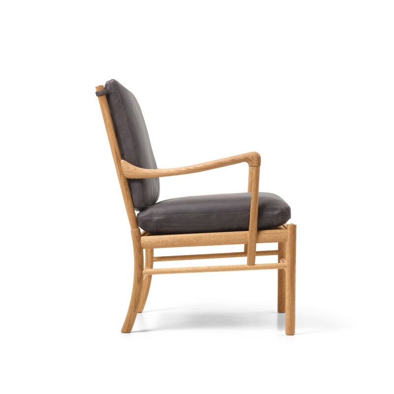 Carl Hansen & Søn OW149 Colonial Stuhl, geölte Eiche - Terra Leder Raku, extrabild