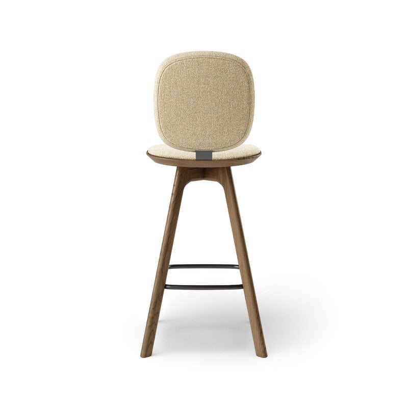 Brdr. Krüger Sgabello da bar Pauline Comfort, 65 cm, rovere affumicato - Moss cream, immagine extra