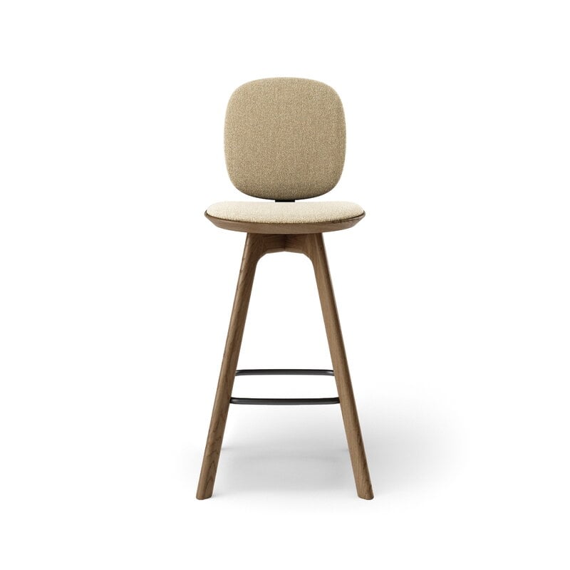 Brdr. Krüger Sgabello da bar Pauline Comfort, 65 cm, rovere affumicato - Moss cream, immagine extra