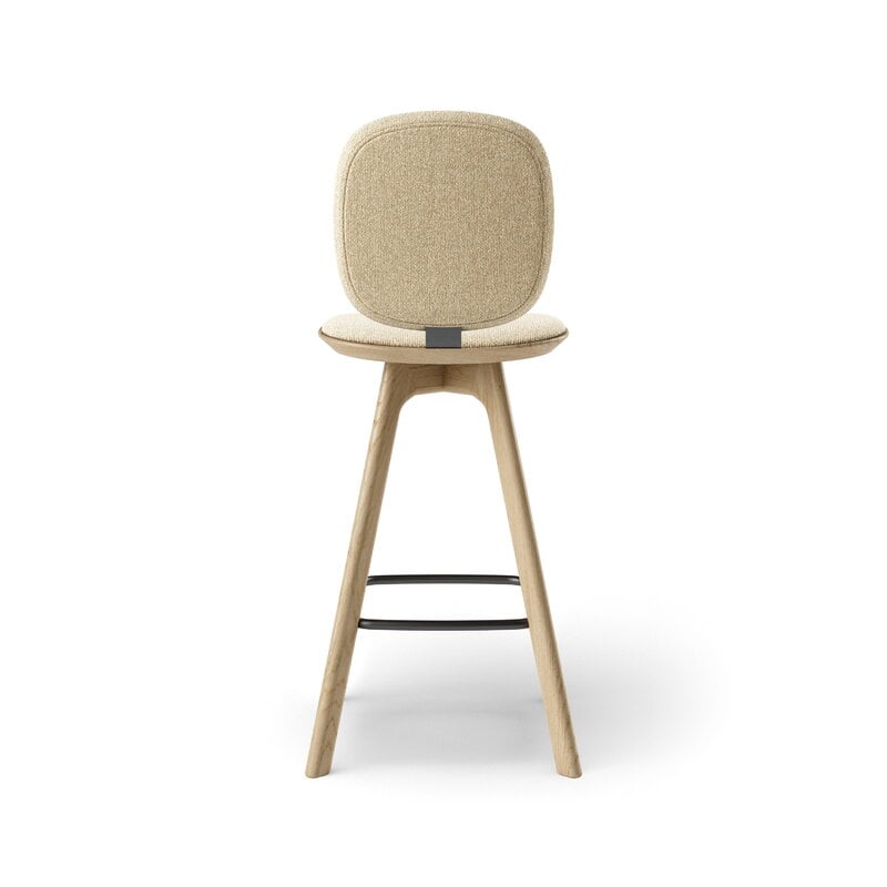 Brdr. Krüger Pauline Comfort bar stool, 65 cm, oiled oak - Moss cream, extra image