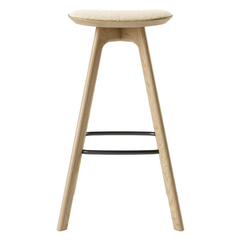 Brdr. Krüger Barhocker Pauline, 75 cm, geölte Eiche - Mooscreme, extrabild
