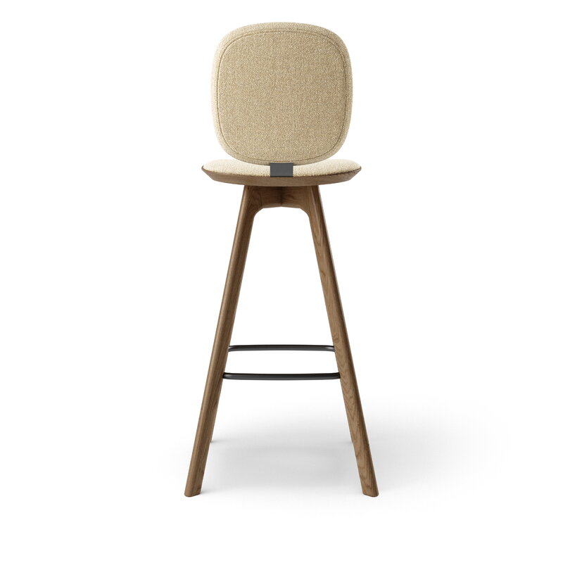 Brdr. Krüger Pauline Comfort bar stool, 75 cm, fumed oak - Moss cream, extra image