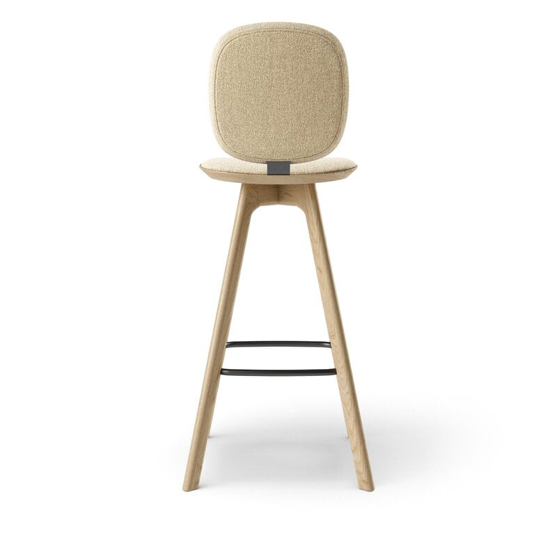Brdr. Krüger Pauline Comfort Barhocker, 75 cm, geölte Eiche - Mooscreme, extrabild