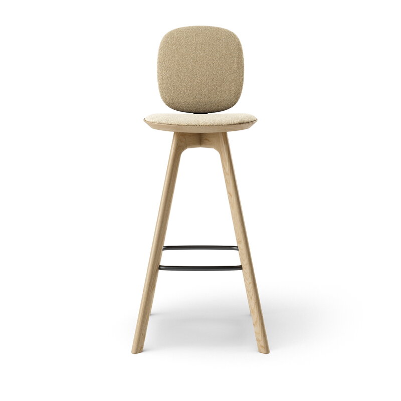 Brdr. Krüger Pauline Comfort Barhocker, 75 cm, geölte Eiche - Mooscreme, extrabild