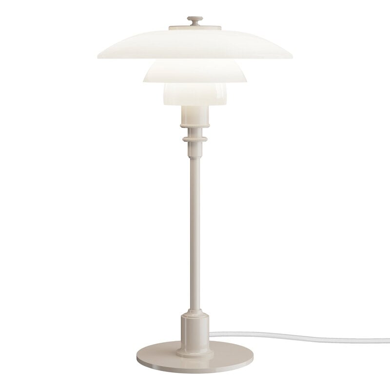 Louis Poulsen PH 2/1 pöytävalaisin, kiiltävä beige, näkymä 3