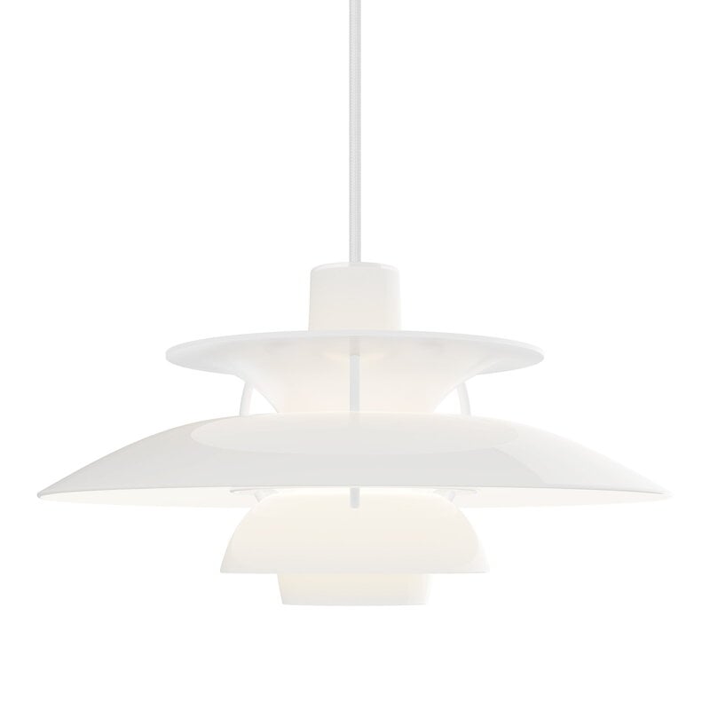 Louis Poulsen PH 5 320 Opal riippuvalaisin, opaali valkoinen, näkymä 3