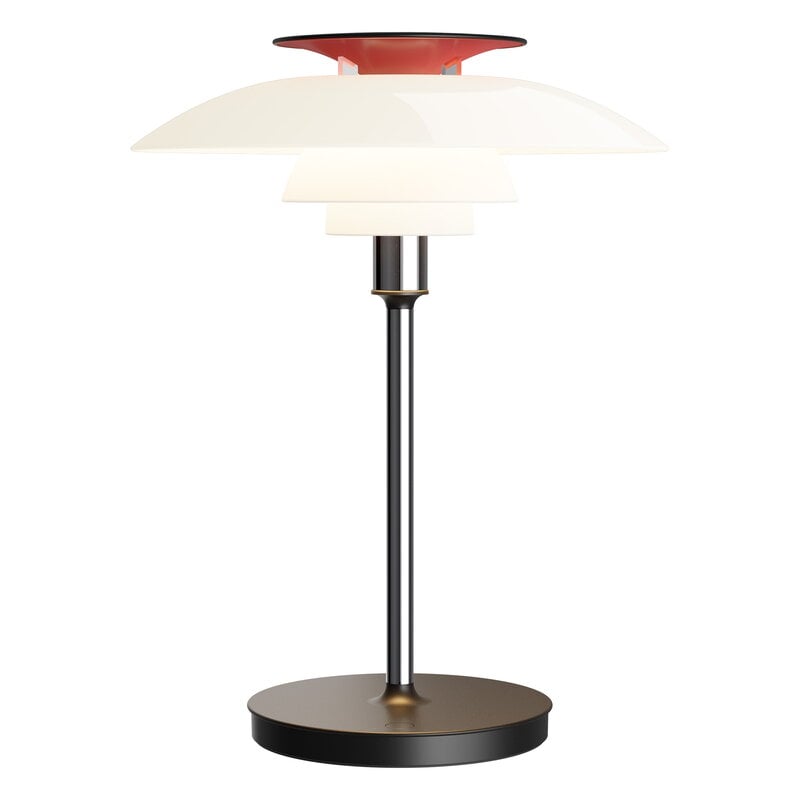 Louis Poulsen PH 80 portable table lamp, opal white - high lustre