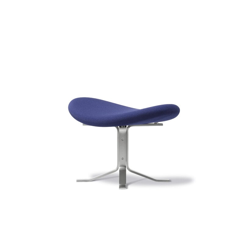 Fredericia Corona ottoman, brushed steel - Vidar 676, extra image