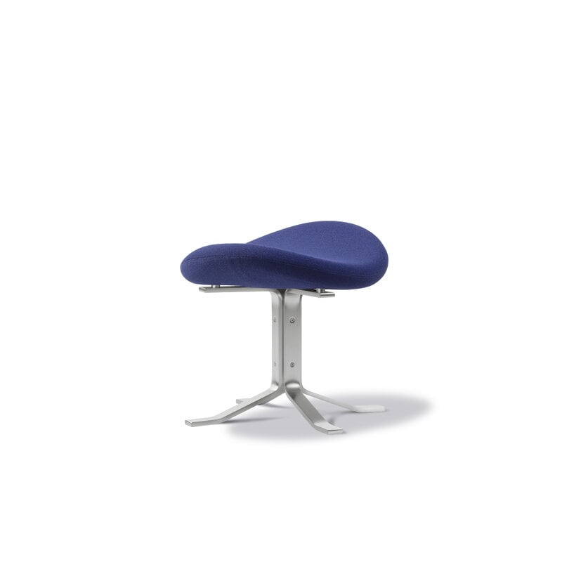 Fredericia Corona ottoman, brushed steel - Vidar 676, extra image