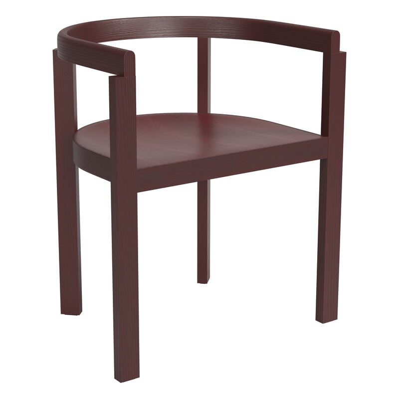 Fritz Hansen After chair MA100, burgundy ash, extra image