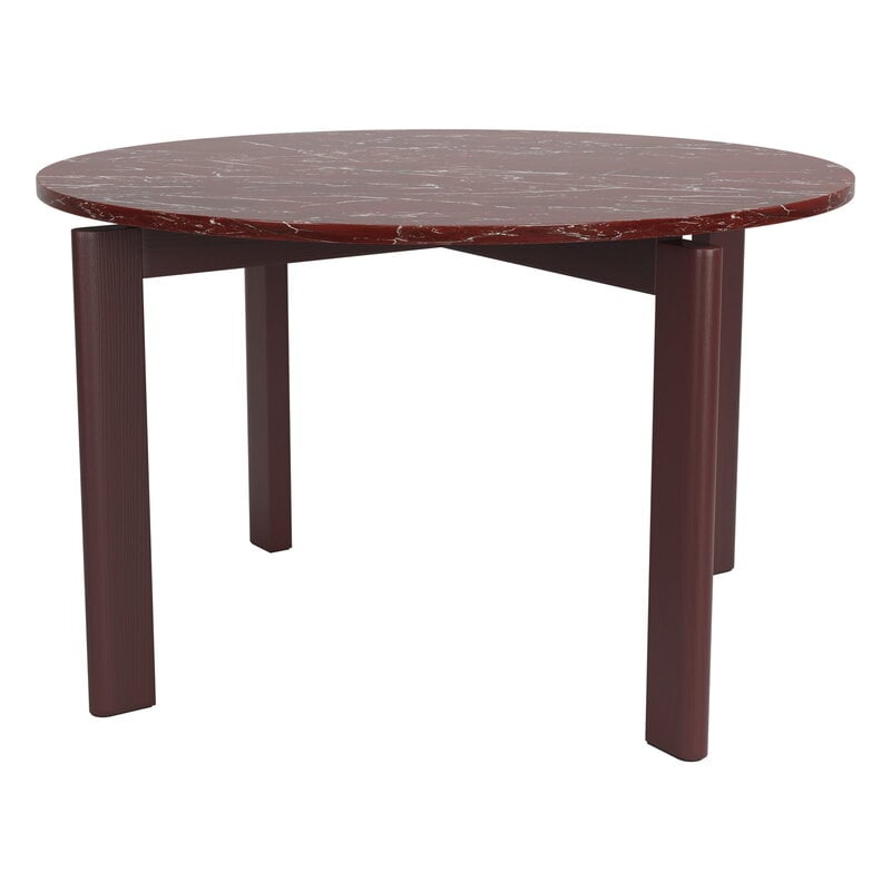 Fritz Hansen After dining table MA410, 120 cm, Honed marble - burgundy ash, extra image