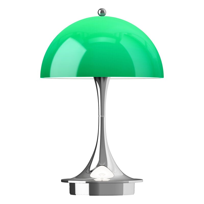 Louis Poulsen Panthella The Originals 160 Portable V3 table lamp, opal green - chrome, extra image