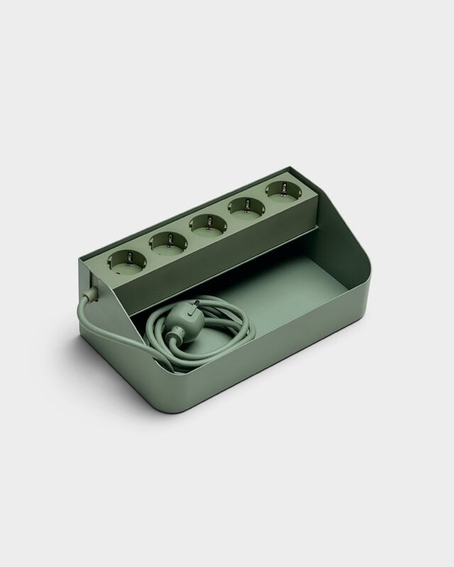 Pedestal Power Beam Tray, mossy green, extra image