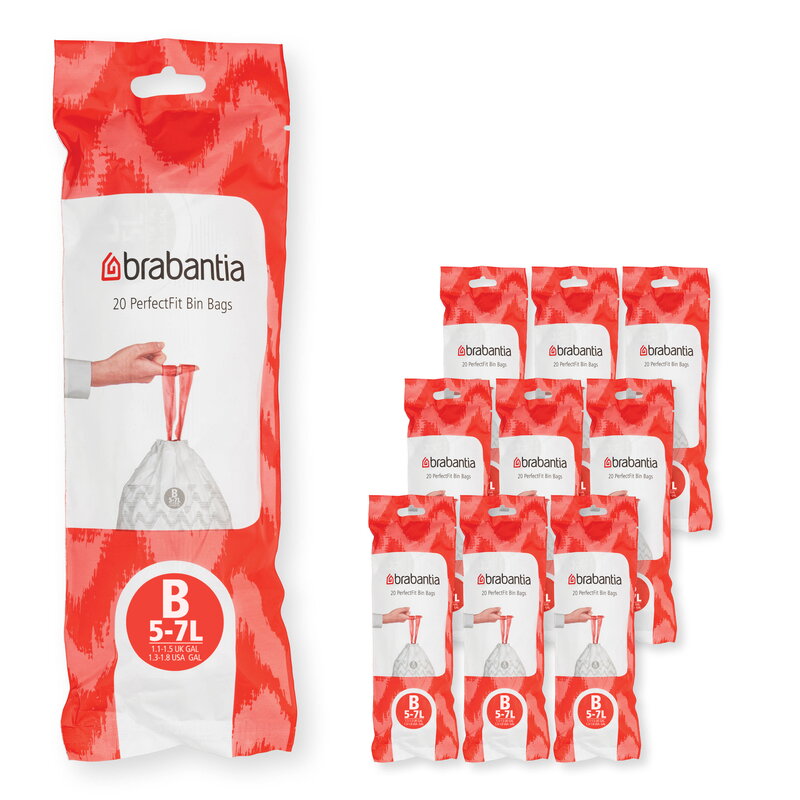 Brabantia PerfectFit bin liners, 200 pcs, white, extra image