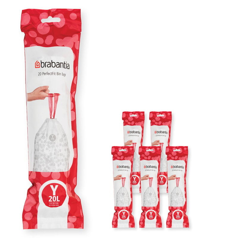 Brabantia PerfectFit bin liners, 120 pcs, white, extra image