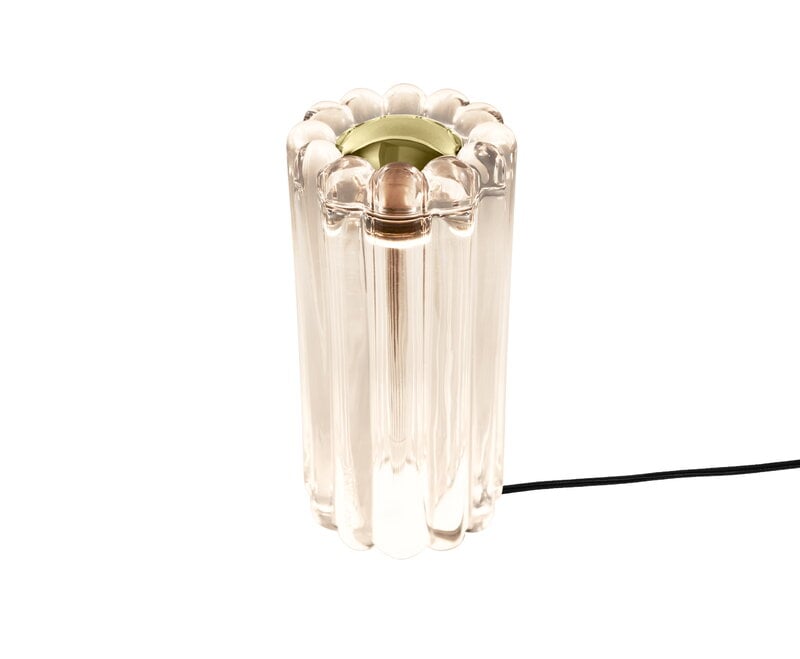 Tom Dixon Lámpara LED de mesa Press, transparente, imagen extra