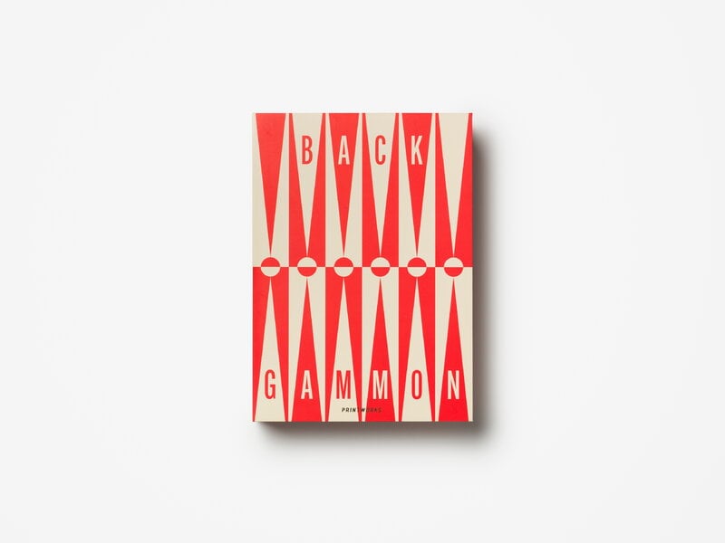 Printworks Classic - Kunst des Backgammon, rot - cremefarben, extrabild