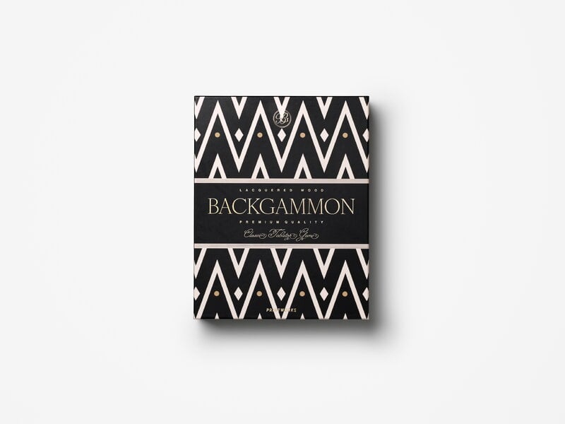 Printworks Lacquered Backgammon, Black, extra image