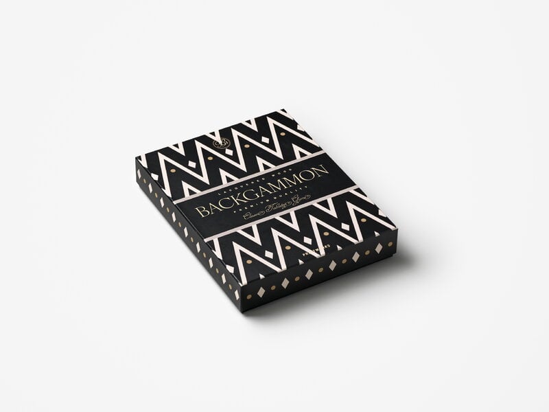 Printworks Lacquered Backgammon, Black, extra image