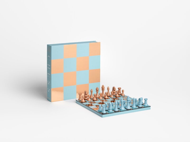 Printworks Classic - Art of Chess, mirror, light blue - copper, extra image