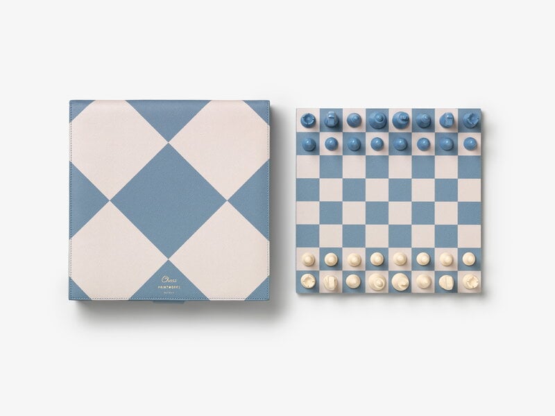 Printworks Reverra - Chess, beige - blue, extra image