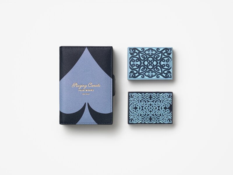 Printworks Reverra - Double Playing Cards, dark blue - light blue, extra image
