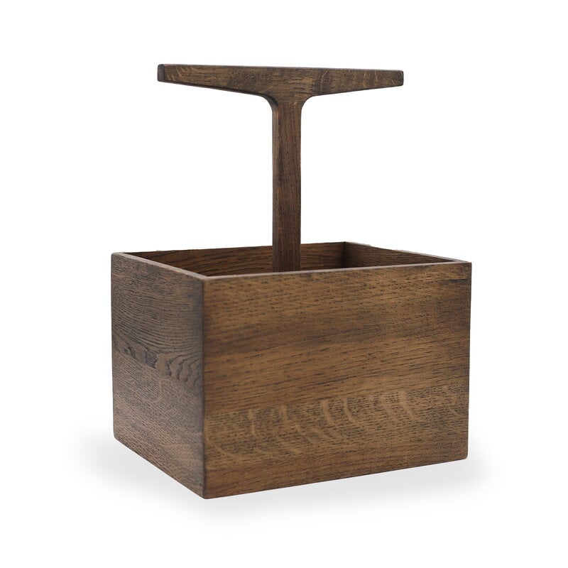 Ro Collection Toolbox container, high, dark stained oak, extra image