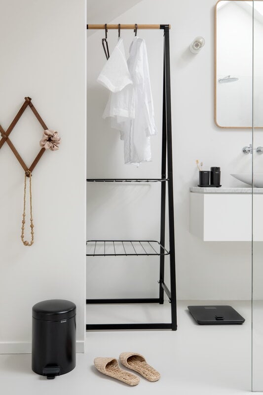 Brabantia Renew Battery Free Bathroom, Dark Grey Mirror With Shelf